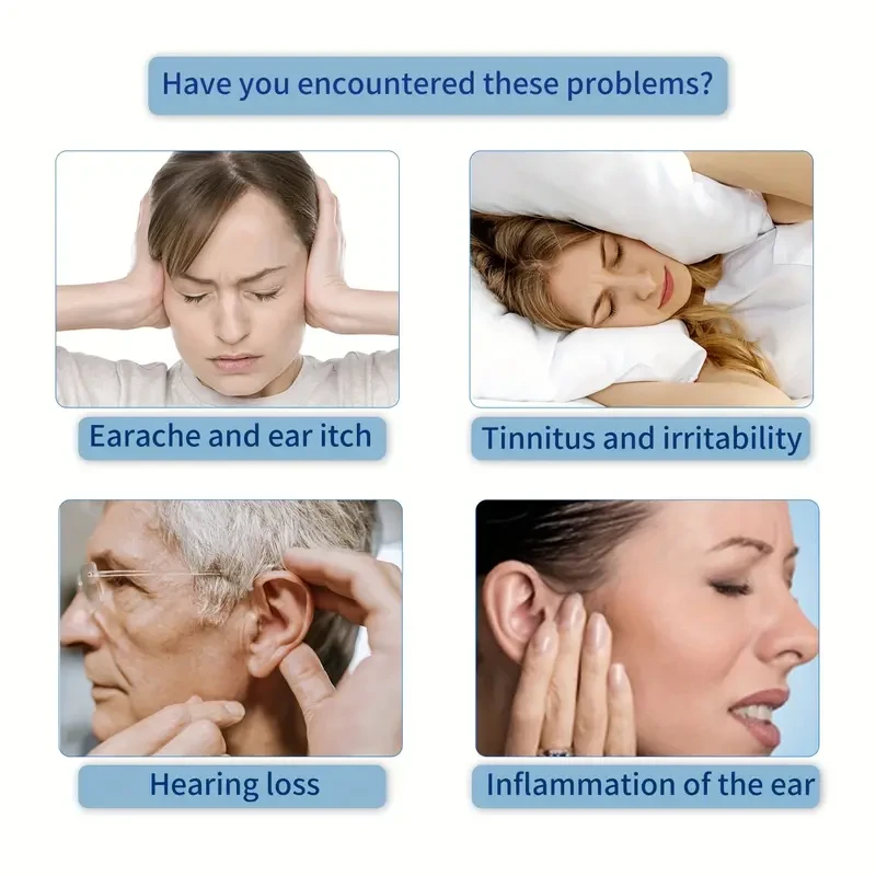 Tinnitus Relief Patches Homeopathic Natural Herb Ear Ringing Treatment, 10 Patches/Box