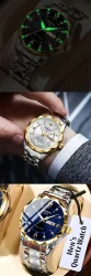Stainless Steel Strap Men's Roman Numerals