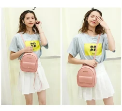 Womens Fashion Small Backpack  Letter Purse for Travel and School
