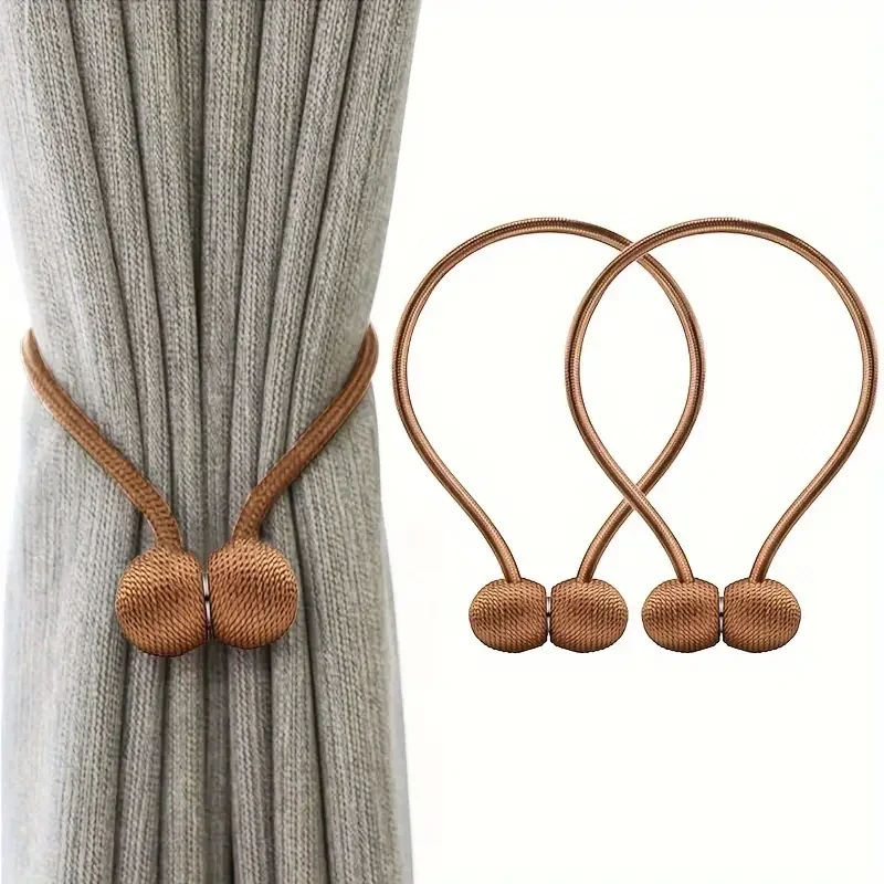 2 Pairs Magnetic Curtain Tiebacks