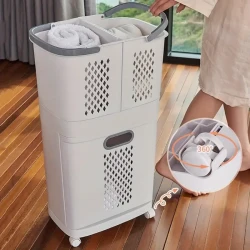 Wheeled Laundry Hamper  Spacious & Breathable Organizer