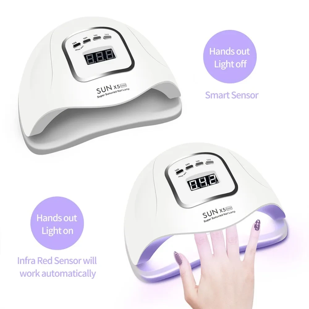 Manicure 120W Phototherapy Machine Intelligent Induction Baking Lamp Dryer