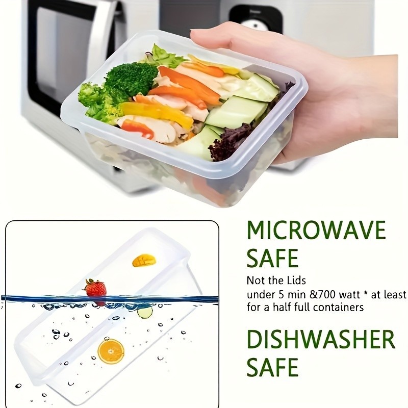 12pcs BPA-Free Leak-Proof Food Storage Set  Airtight Containers with Snap Lock, Microwave Safe, Ideal for Supermarket Use, Perfect for Eid Al-Adha Mubarak