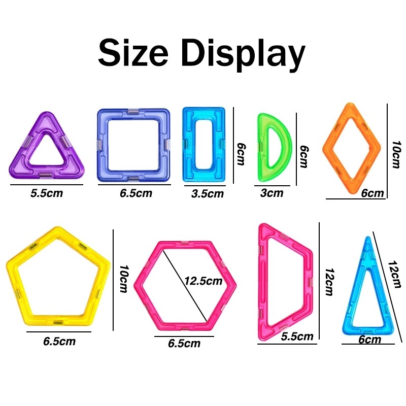 Large Magnetic Building Blocks for Kids Big Size Construction Set