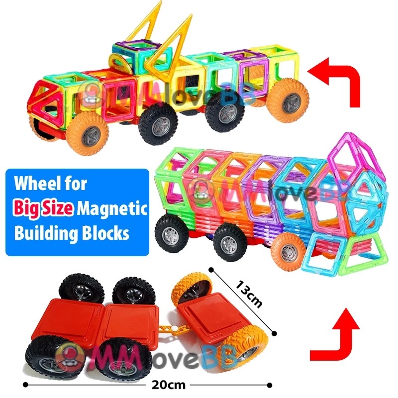 Large Magnetic Building Blocks for Kids Big Size Construction Set