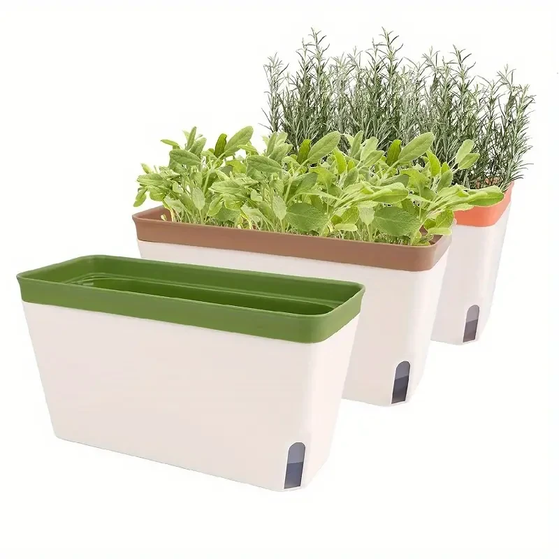 10.5 Modern Self-Watering Windowsill Planter Kit
