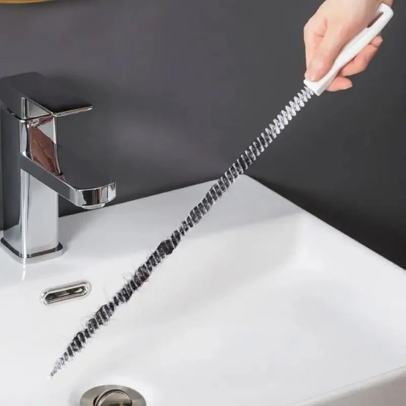 45cm Pipe Unclogger Drain Hair Cleaner & Sink Cleaning Brush Tool