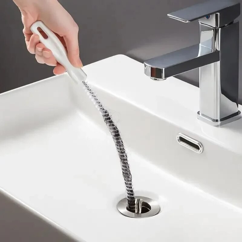 45cm Pipe Unclogger Drain Hair Cleaner & Sink Cleaning Brush Tool