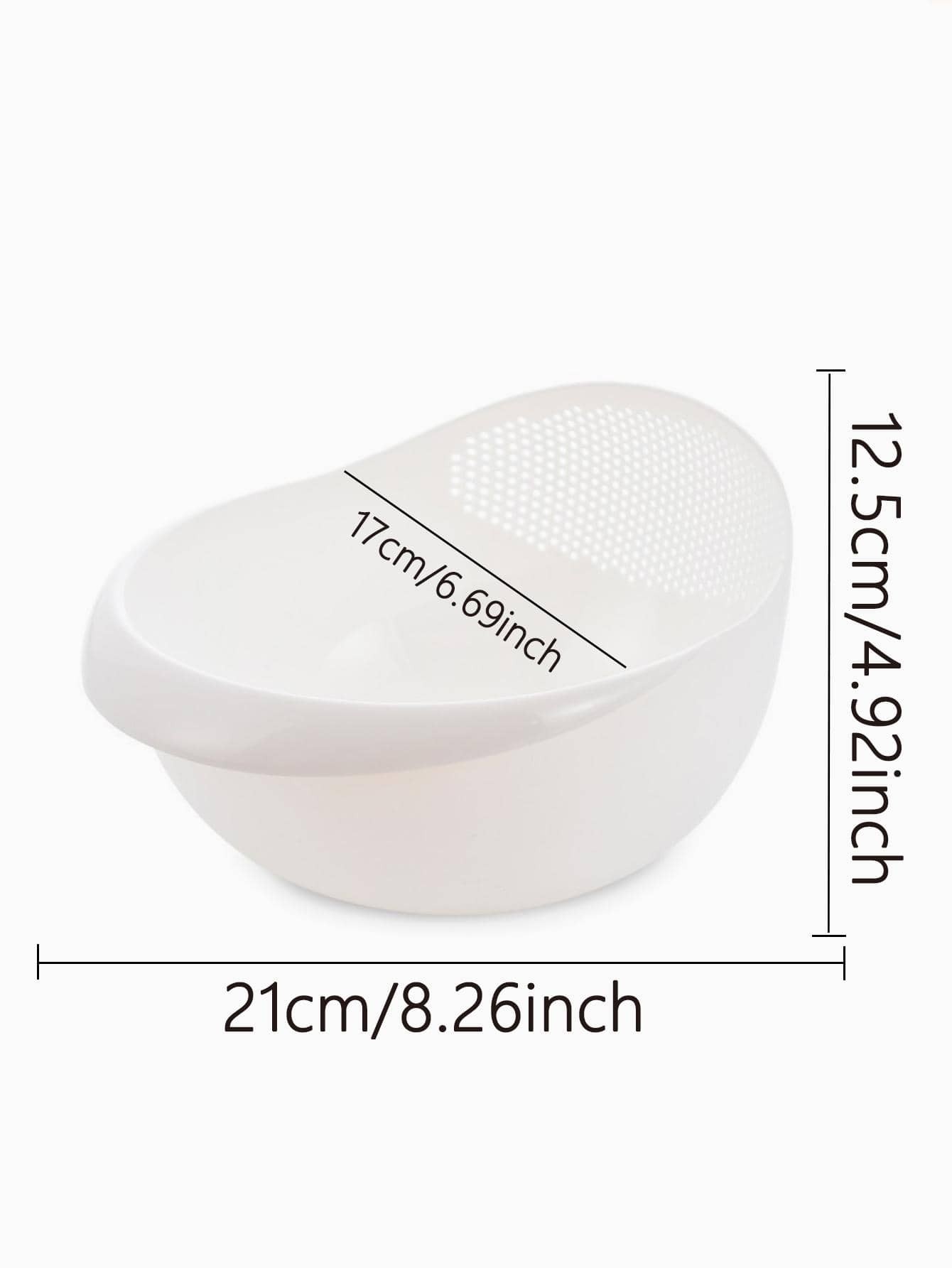 Silicone Colander Drain Basket Rice Bowl, Fruit Washing Basket