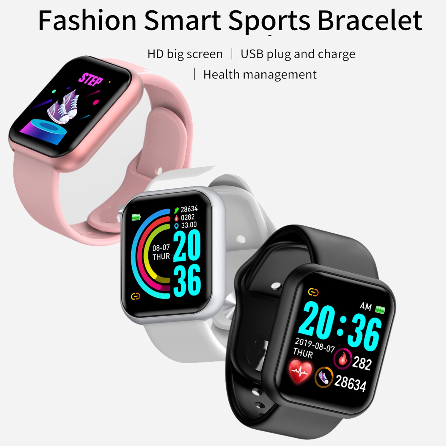 Smart Watch for Women & Men Bluetooth Fitness Tracker with Music, Sleep Monitor & Sport Features