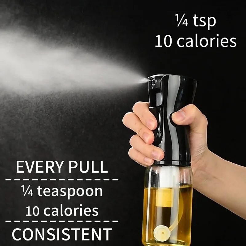 1Pc Oil Spray Bottle 200/300/500ML Kitchen Olive Oil Mist Sprayer