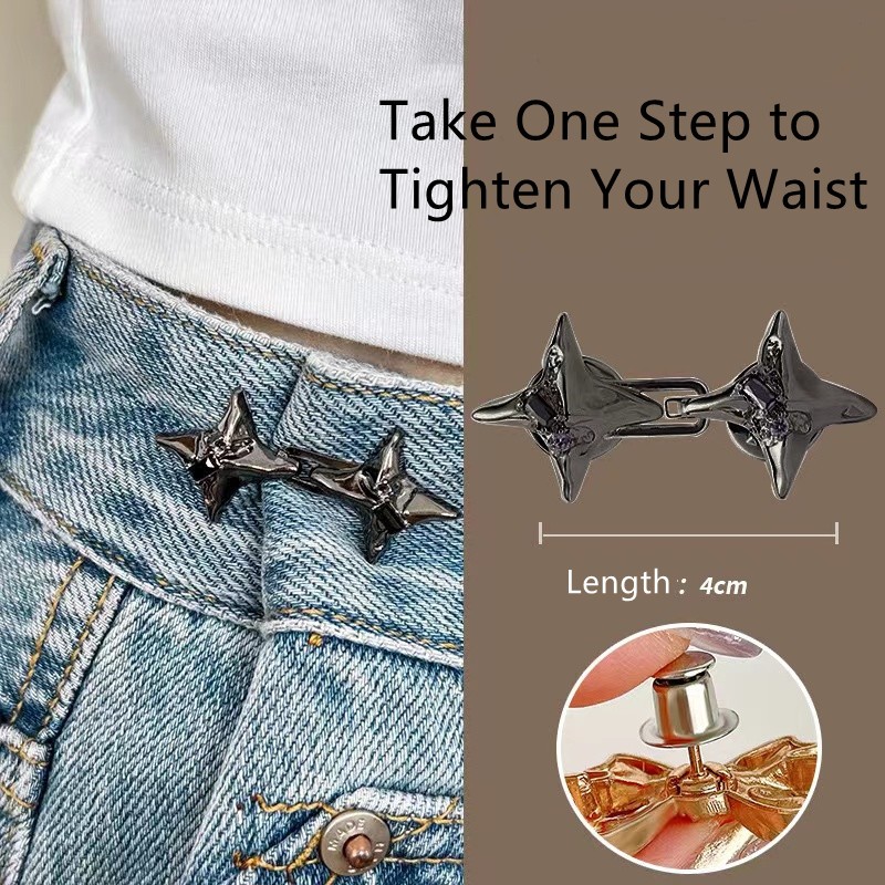 Adjustable Four-Pointed Star Waist Tightening Buckle