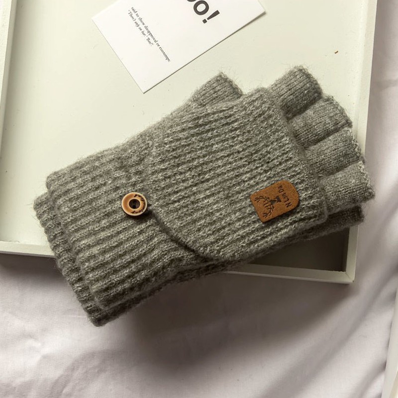 Knitted Fingerless Touch Screen Gloves