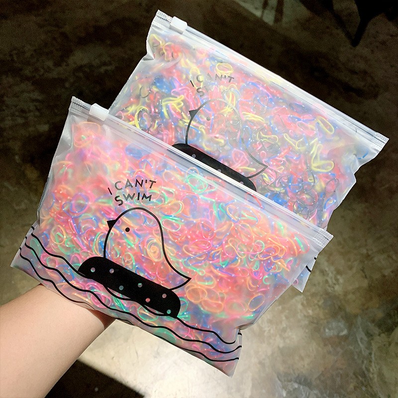 1000pcs Colorful Small Disposable Hair Bands