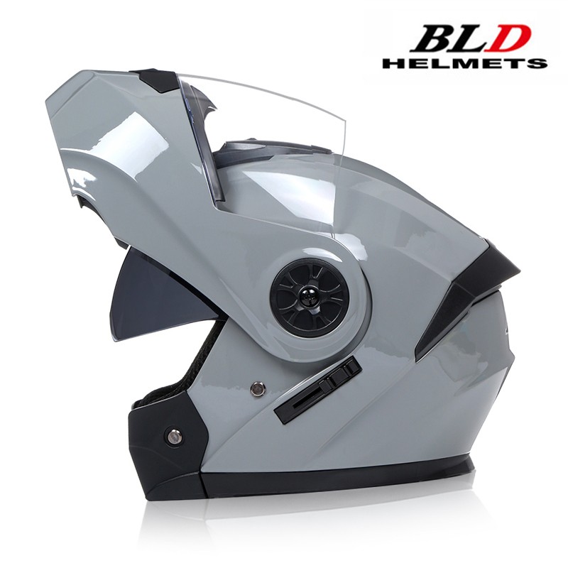 BLD Personalized Full Face Motorcycle Helmet Dual Lens Flip-Up Helmet
