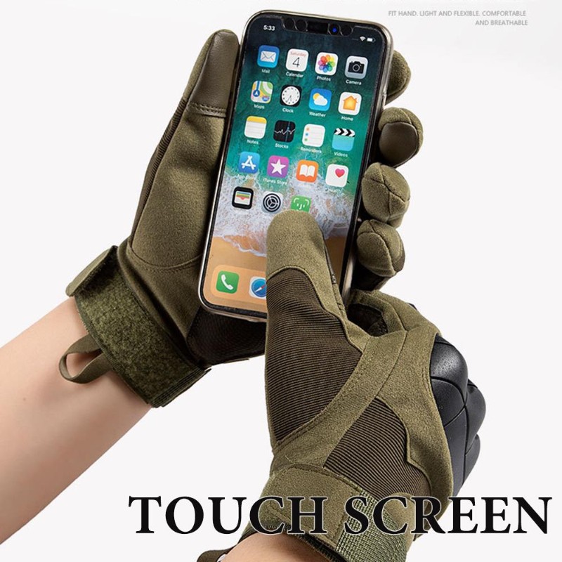 Touch Screen Motorcycle Gloves Breathable Full-Finger Summer Riding Gloves for Motocross