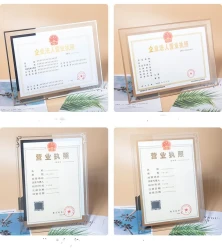 Creative Glass Crystal Certificate Photo Frame