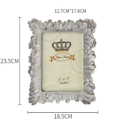 Simple Silver 6 Inch Photo Frame Picture Frame Home Accessories