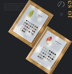 December Birthday Photo Frame Natural Crystal Original Stone