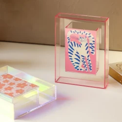 Diy Color Acrylic Photo Frame Box Table