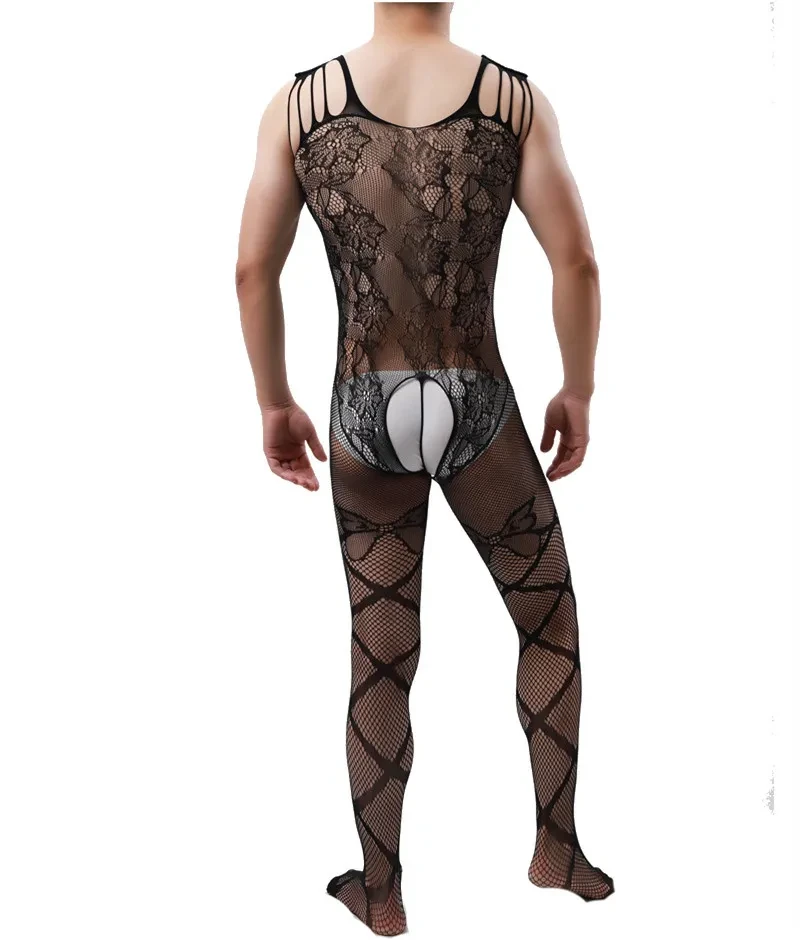 Men's Pantyhose Transparent Ultra-thin High Elasticity Butterfly
