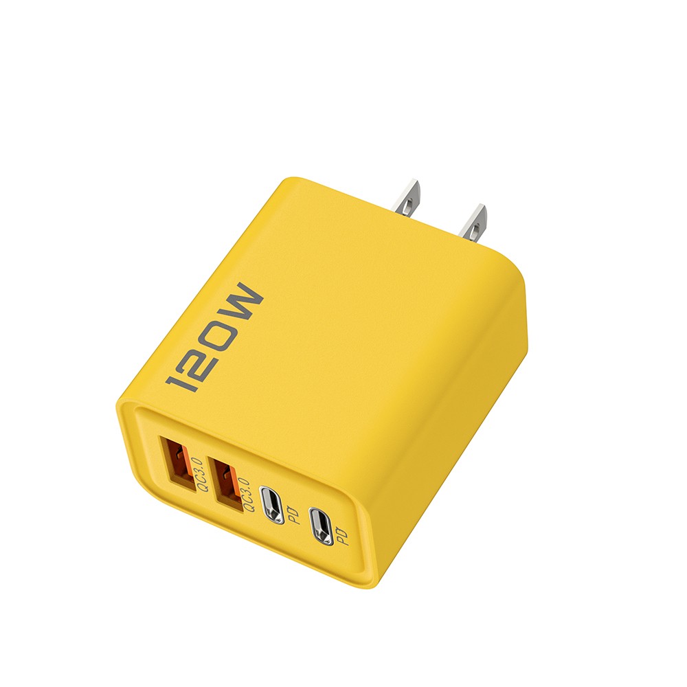 4-Port USB-C PD Quick Charger Fast Charging Adapter with Quick Charge 3.0 for iPhone, Samsung, Xiaomi, Huawei