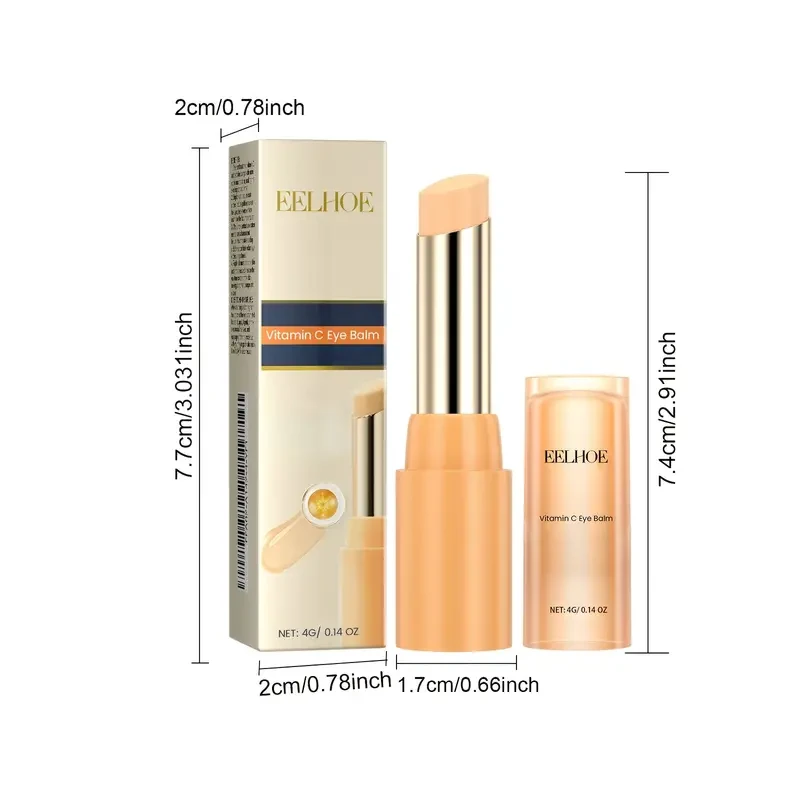 Vitamin C Eye Cream Stick for Dark Circles & Puffiness - Moisturizing & Firming Formula