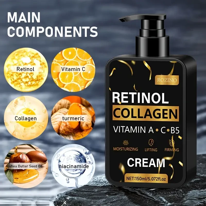 Collagen Moisturizing Face Cream, Hypoallergenic, with Unique Water Locking Formula