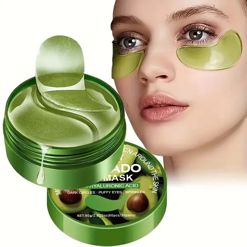 Unisex Skincare, Avocado Eye Mask, Sleek Packaging, Natural Ingredient Design