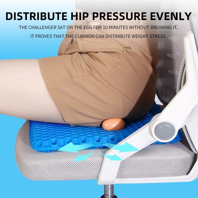 Gel Seat Cushion with Honeycomb Design