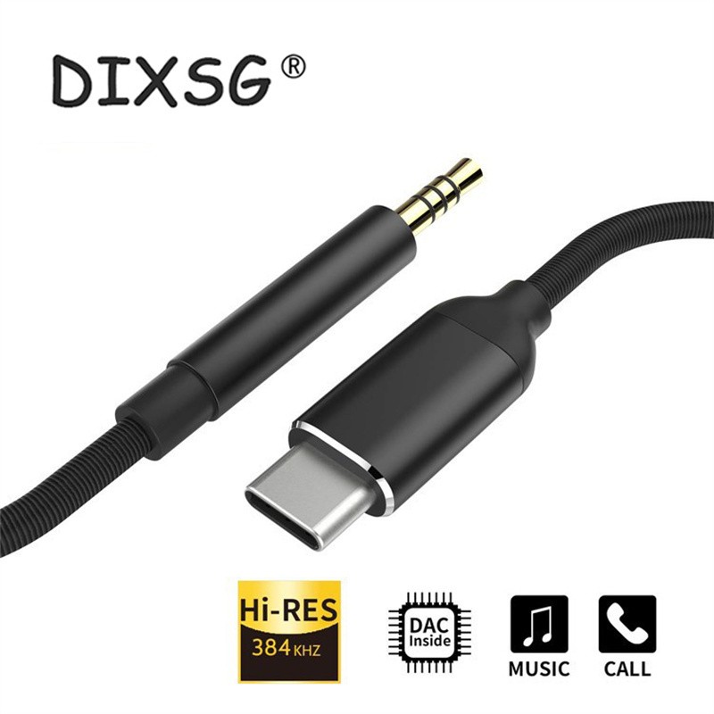 USB Type-C to 3.5mm Aux Audio Adapter Headphone Jack Cable for Samsung