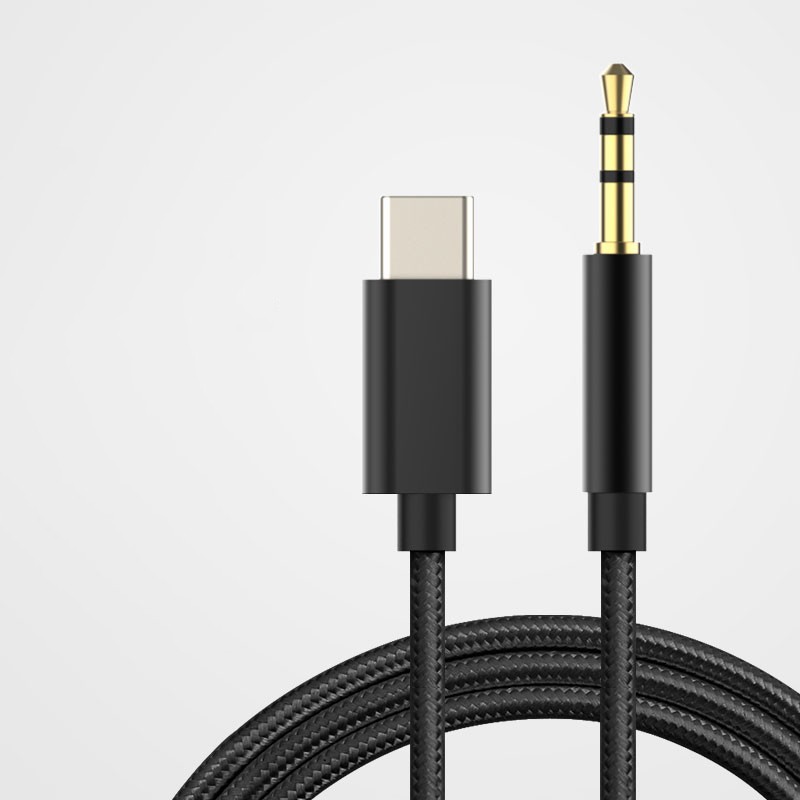 USB Type-C to 3.5mm Aux Audio Adapter Headphone Jack Cable for Samsung