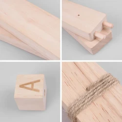 Wooden photo background frame