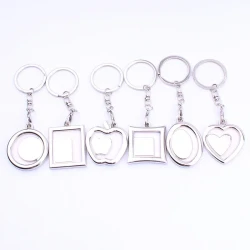 Creative Photo Frame Couple Keychain