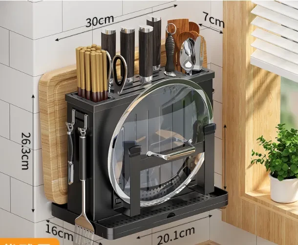 Household Stainless Steel Kitchen Chopsticks Storage Rack