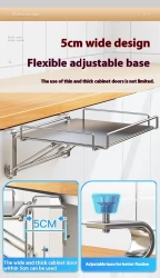 Stainless Steel Foldable Kitchen Countertop Commodity Shelf