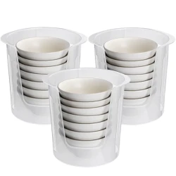 Kitchen Large Round Plastic Draining Dish Rack
