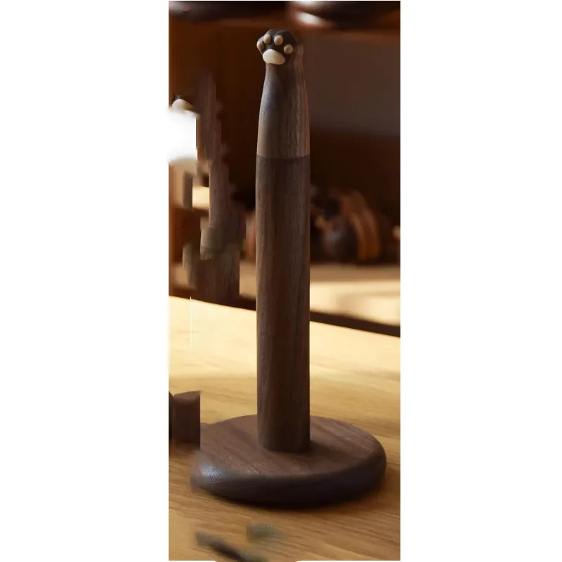 Black Walnut Logs Tabletop Kitchen Fun Tissue Holder