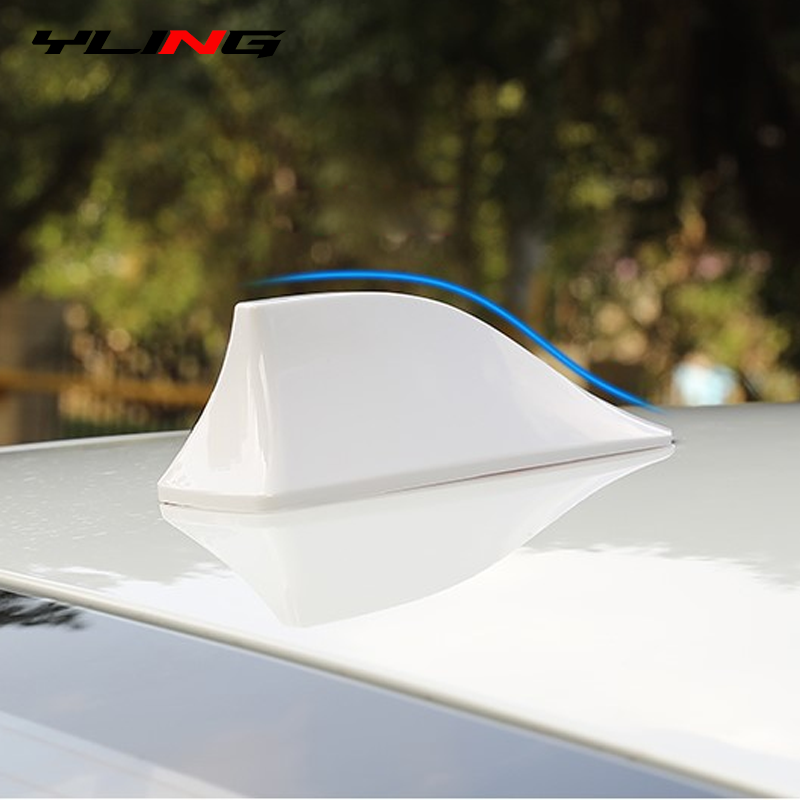 Car Shark Fin Antenna Cover Base Stylish Radio Signal Aerial Replacement for Car Roof
