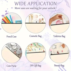 Chic Canvas Cosmetic Bag with Zipper  Stylish & Practical Travel Makeup Pouch & Toiletry Organizer for Women