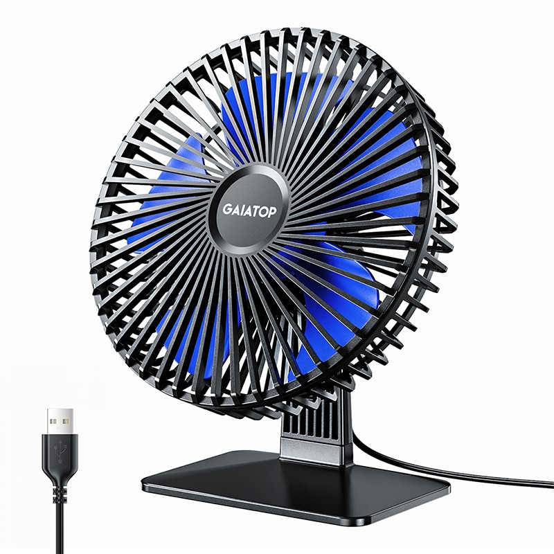 GAIATOP Desk Fan Portable USB Fan with 4 Speeds and Ultra-Quiet Cooling
