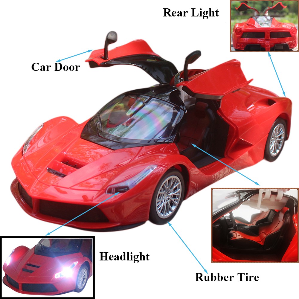 Paisible 1:14 Electric RC Car Classic Remote Control Vehicle with Openable Doors