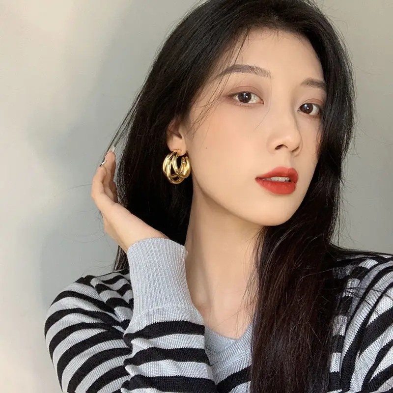 Statement Vintage Clip-On Earrings Without Piercing for Women