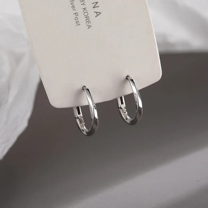 925 Sterling Silver Round Earrings