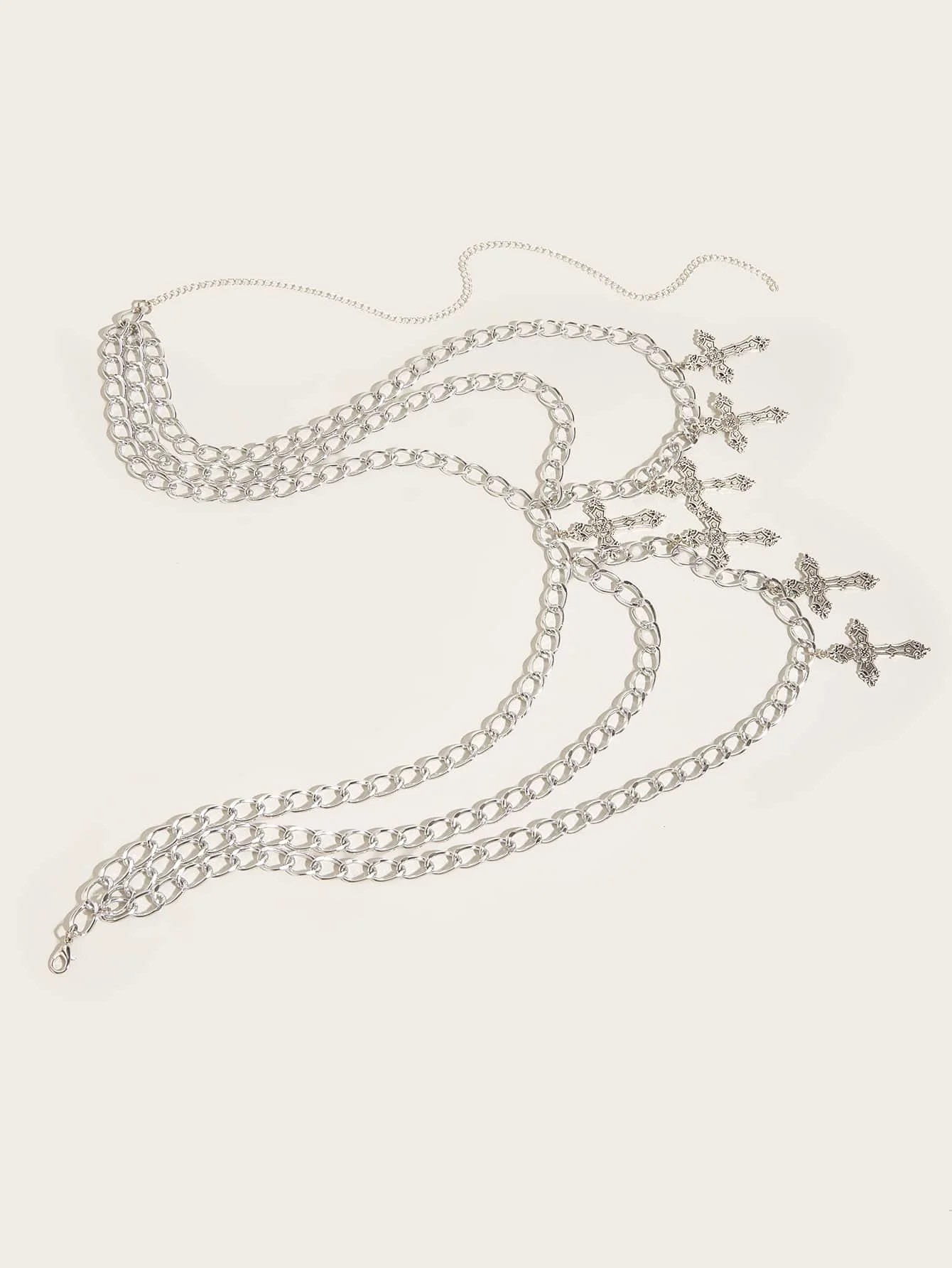 Instagram Multi-Layered Cross Waist Belt Chain Pants Chain Accessories Abi Culture