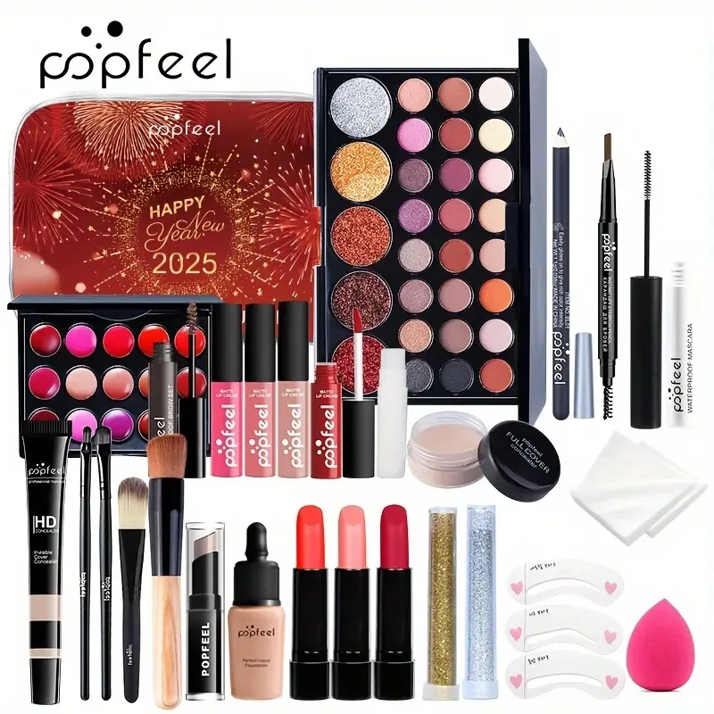 [27pcs POPFEEL Makeup Set Gift Box] POPFEEL Makeup Set Gift Box with 27pcs of Cosmetics, a Popular Cross-Border Makeup Palette.