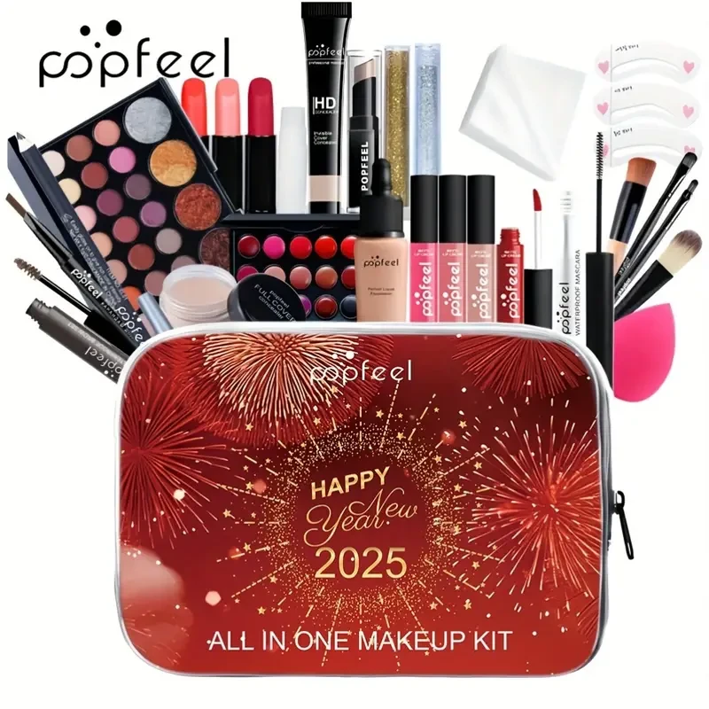 [27pcs POPFEEL Makeup Set Gift Box] POPFEEL Makeup Set Gift Box with 27pcs of Cosmetics, a Popular Cross-Border Makeup Palette.