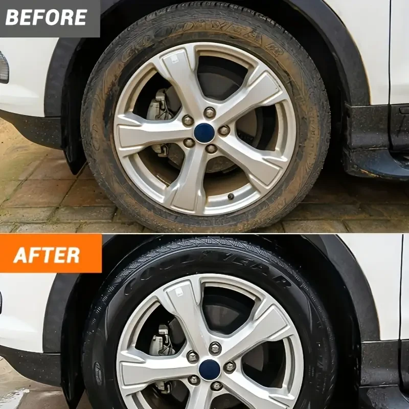 Premium Car Tire Shine Wax - Durable Protection & Gloss Enhancer for Plastic Parts with Long-Lasting Maintenance Coating