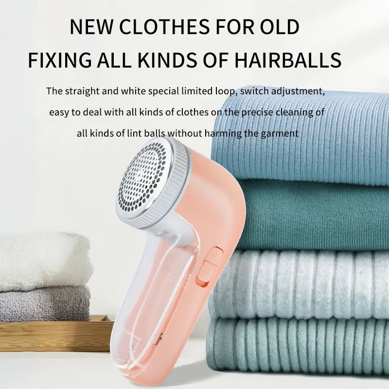 Electric Fabric Lint Remover & Clothes Shaver Portable, Professional Fuzz Trimmer with Brush Blade for Household Use