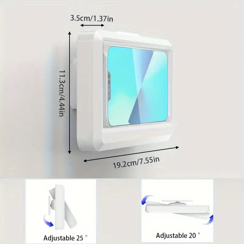 Waterproof 360° Rotating Shower Phone Holder - Wall Mount Case for iPhone